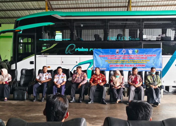 Hindari Kecelakaan Fatal, Bus Lebaran di Jepara Sasaran Ramp Check