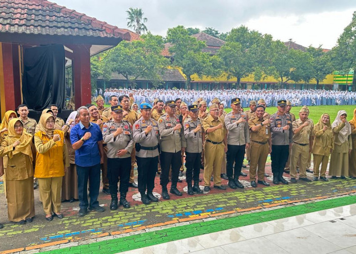 Polres Tegal Berkomitmen Bangun Kesadaran Hukum Kalangan Pelajar di Kabupaten Tegal 