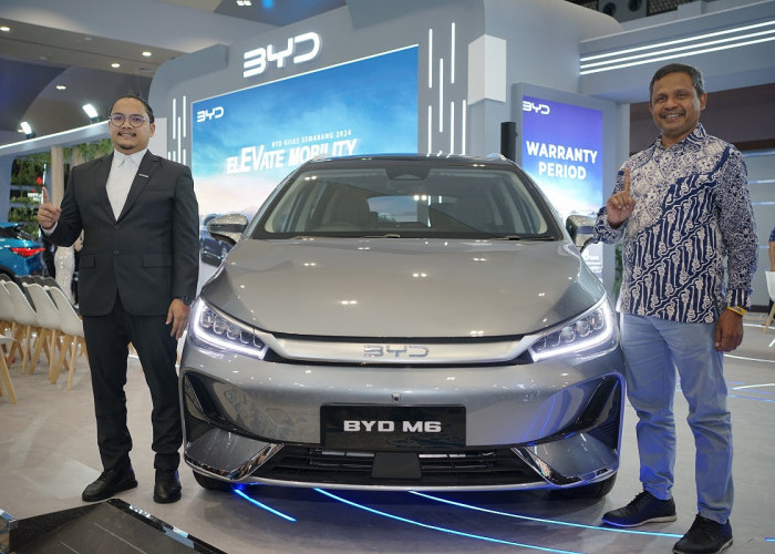 Mobil Listrik BYD Indonesia, Perkenalkan Unit Terbaru BYD M6 MPEV di GIIAS Semarang 2024