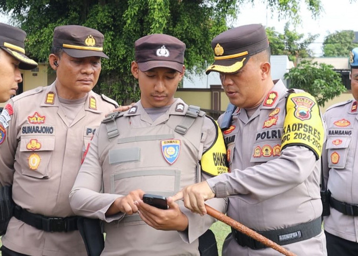 Perangi Judi Online. Kapolres Sragen Gencarkan Razia Ponsel Anggotanya