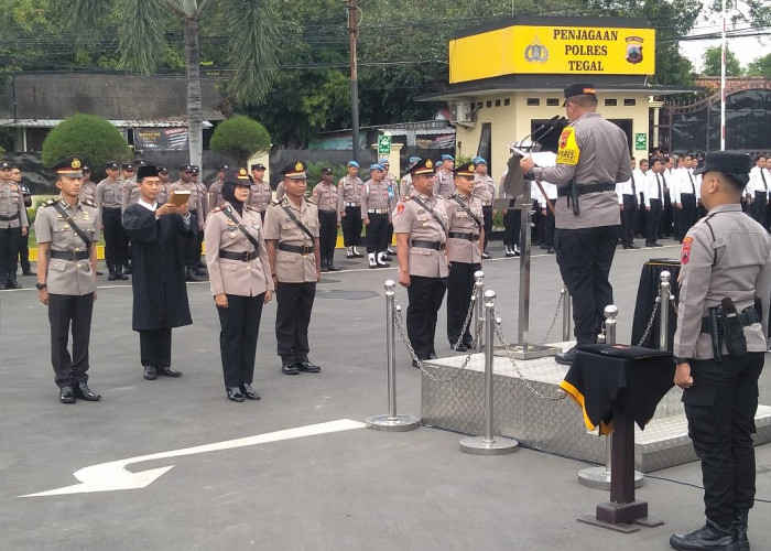 Kapolres Pimpin Rotasi Perwira di Jajaran Polres Tegal