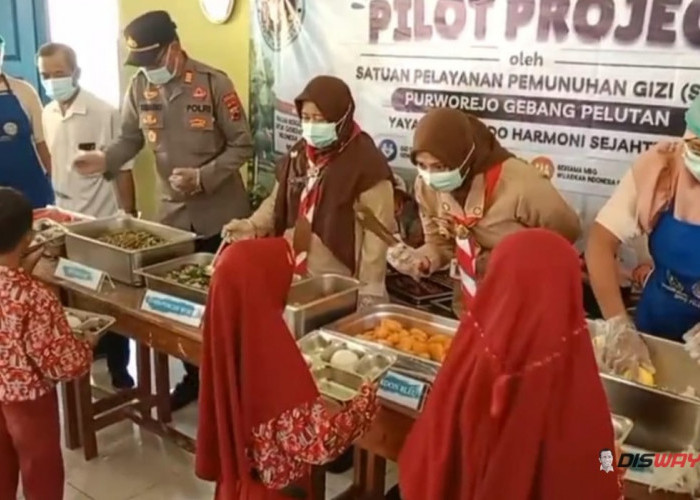 SPPG Pelutan 1 Purworejo Uji Coba MBG Prasmanan, Siswa Bisa Pilih Menu