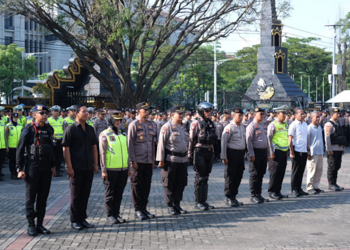 1.569 Personel Gabungan Kawal Demo Ojol di Semarang, Polisi Utamakan Pendekatan Humanis