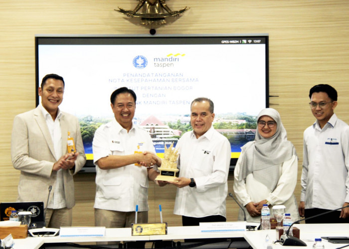 Perkuat Literasi Keuangan dan Pengembangan SDM, Bank Mandiri Taspen Jalin MoU Dengan IPB University