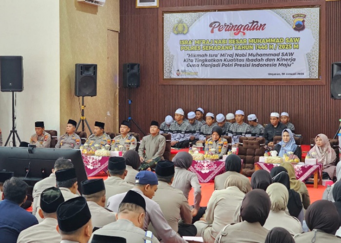 Peringati Isra' Mi'raj Nabi Besar Muhammad SAW Jadi Renungan Personil Polres Semarang