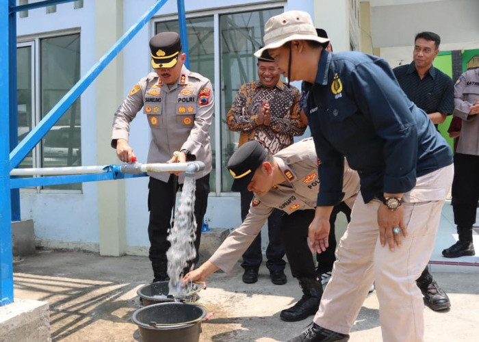 Atasi Krisis Air Saat Kemarau, Polres Demak Tambah Sumur Bor di Ngaluran