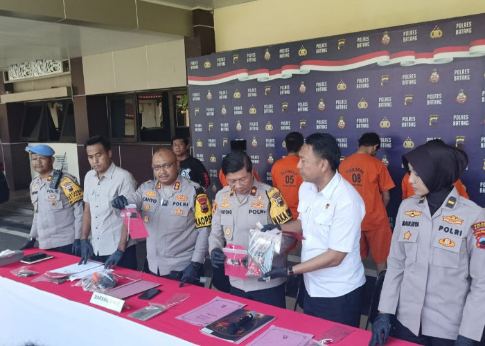 Dibekuk Polres Batang, Perangkat Desa Kalangsono jadi Pengedar Sabu