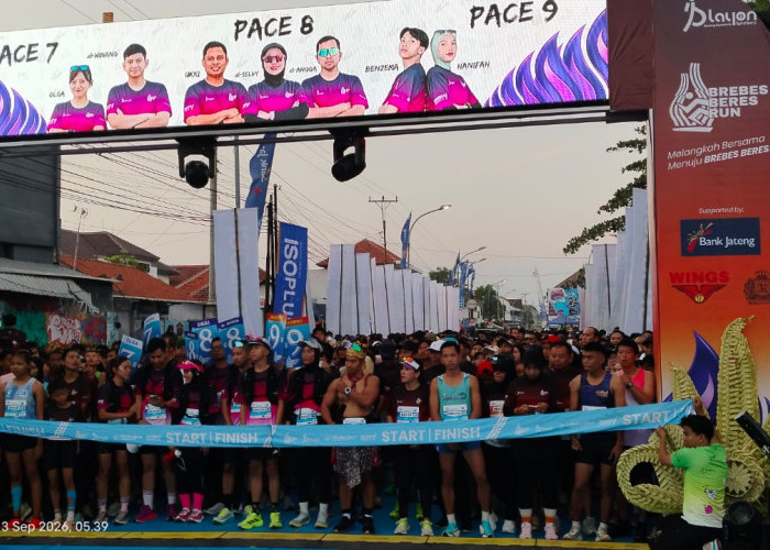 Ribuan Pelari Padati Brebes Beres Fun Run 2026, Sukses Digelar di Alun-Alun Brebes