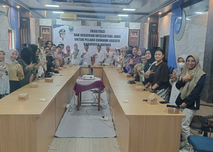 Pemkab Batang Fasilitasi 30 Pelaku Ekonomi Kreatif dengan Sertifikasi HKI, Beri Peluang Go Internasional