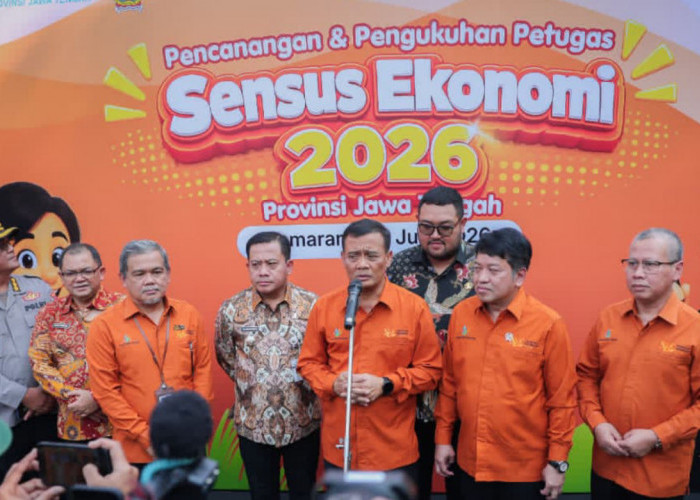 Gubernur Jateng Ajak Warga Sukseskan Sensus Ekonomi 2026, BPS Libatkan 36.891 Petugas di Jateng