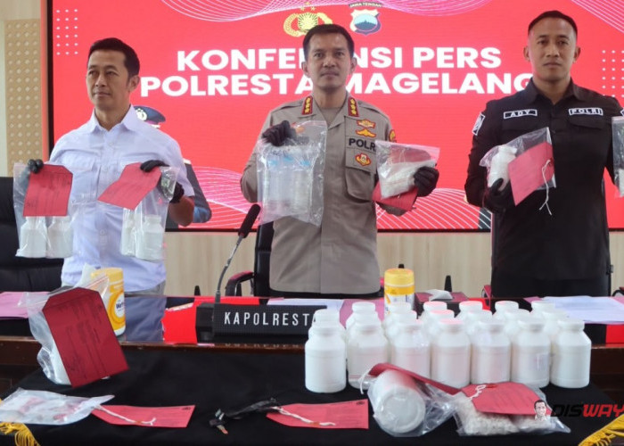 Polresta Magelang Ungkap 10 Kasus Narkoba dan Sita 31 Ribu Pil Yarindo hingga Sabu, 13 Tersangka Diamankan
