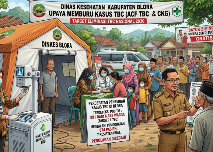 Buru 1.790 Kasus Baru, Dinkes Blora Temukan 881 Warga Positif TBC 