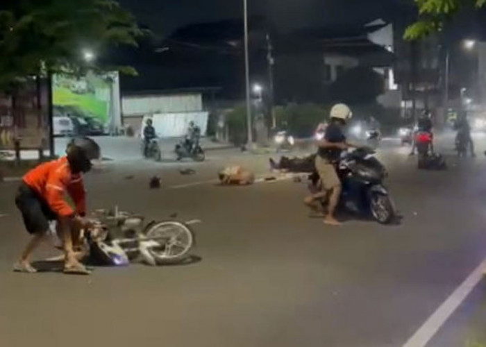 Balap Liar Picu Kecelakaan Beruntun di Jalan Dr Cipto Semarang, Tujuh Orang Jadi Korban
