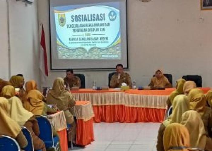 Dindikpora Pemalang Gelar Sosialisasi Pengelolaan Kepegawaian dan Pembinaan Disiplin ASN 