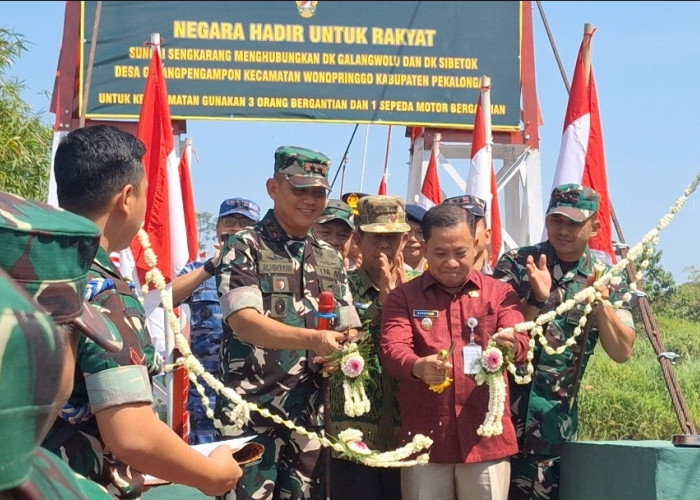Peresmian 53 Jembatan Garuda Merah Putih Se- Jateng dan DIY di Pekalongan, Pangdam: TNI Kerja Tulus Ikhlas