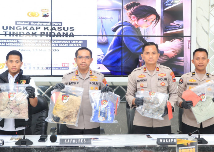 Satreskrim Polres Tegal Ungkap Kasus Kematian Bayi di Dukuhwaru