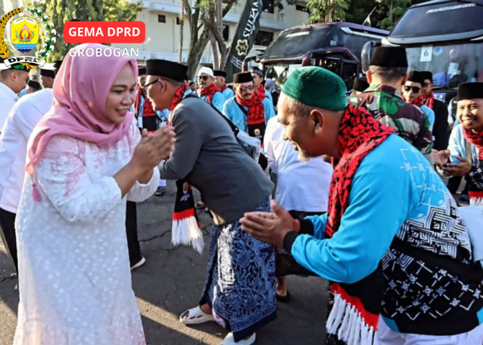 Lepas Keberangkatan Calhaj, Ketua DPRD Grobogan: Pulang Selamat, Bawa Predikat Haji Mabrur