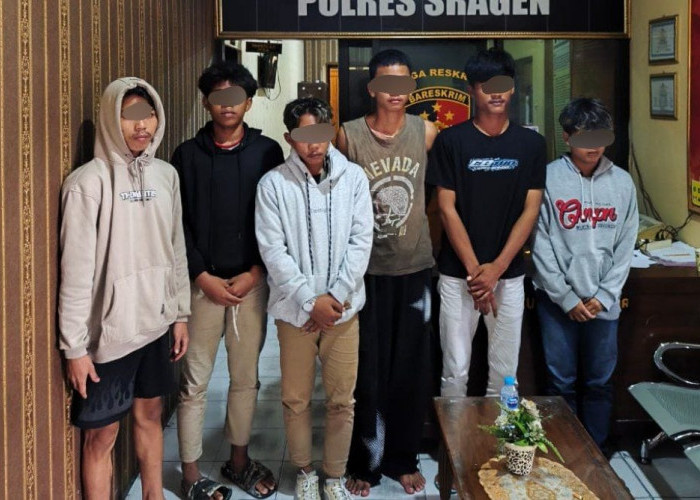 Mabuk di Acara Hiburan HUT Sragen, Empat Pemuda Terjaring Operasi Premanisme