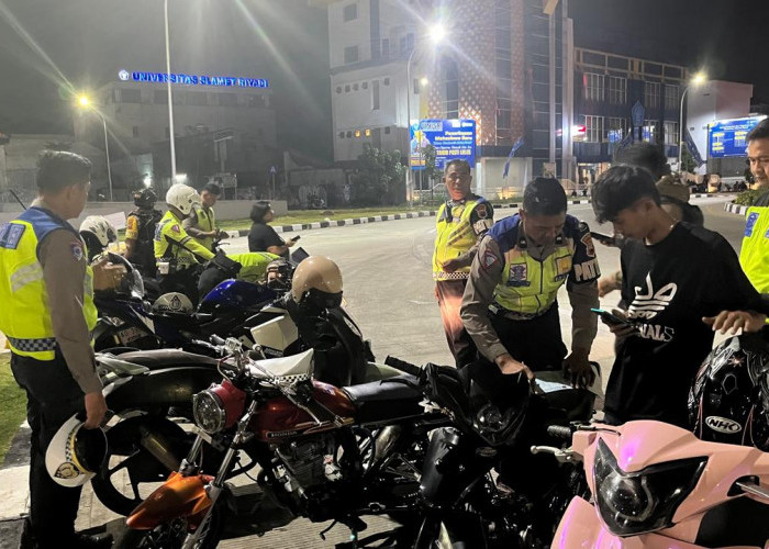 Polresta Solo Sita 39 Motor Berknalpot Brong dan Bubarkan Balap Liar