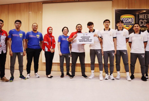 JNE Kucur Bonus Puluhan Juta untuk Pemain COSMO JNE FC, Peraih Perak Futsal Sea Games Vietnam 2021