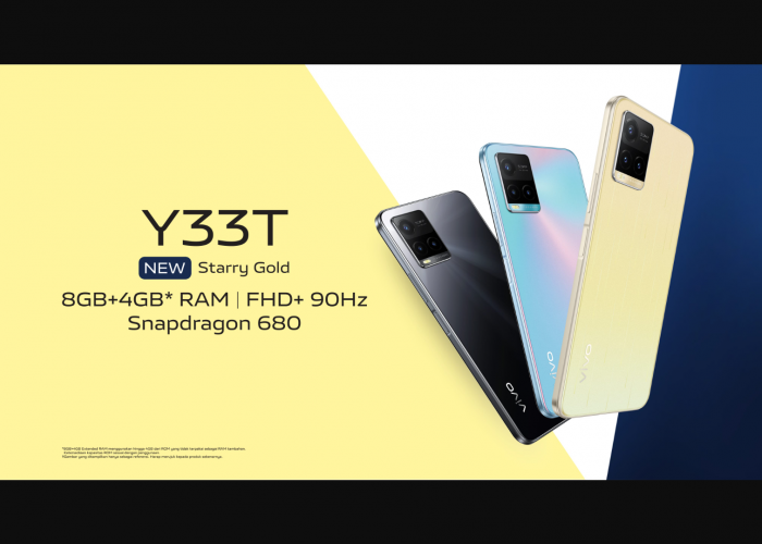 Spesifikasi Vivo Y33T: Smartphone Gaming 2 Jutaan dengan Chipset Snapdragon 680 dan Punya Kamera Kece 