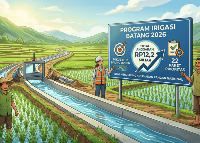 Pemkab Batang Gelontorkan Rp12,2 Miliar untuk Irigasi 2026 untuk Aliri Ratusan Hektare