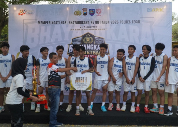 Turnamen Basket Polres Tegal Rampung, Ini Daftar Juaranya!