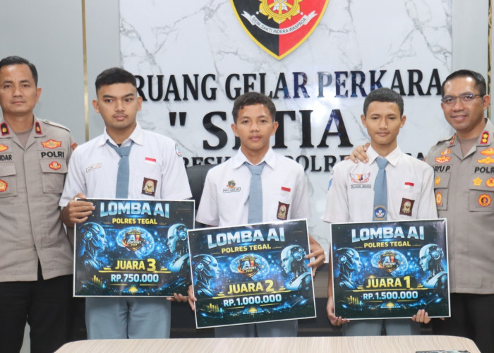 Polres Tegal Umumkan Pemenang AI Fest Batch 1 di Ruang Gelar Perkara