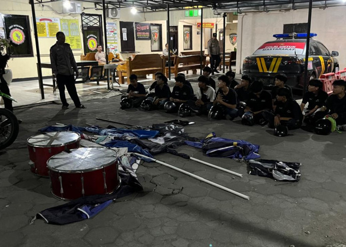 Aksi Konvoi Knalpot Brong di Kota Solo, 15 Pelajar Diamankan Polisi