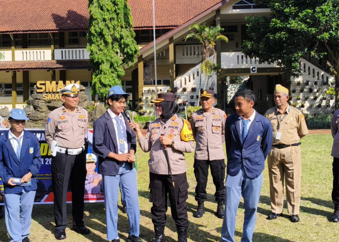 Kapolres Minta Siswa SMAN 1 Salatiga Tertib Berlalu Lintas, Tidak Bullying dan Kreak