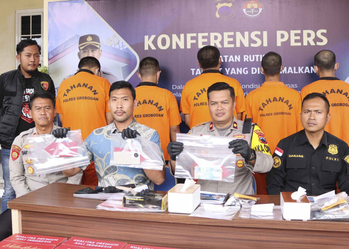 Jelang Ramadan 1446 H, Polres Grobogan Razia 545 Botol Miras dan Amankan 5 Pelaku Kasus Narkoba