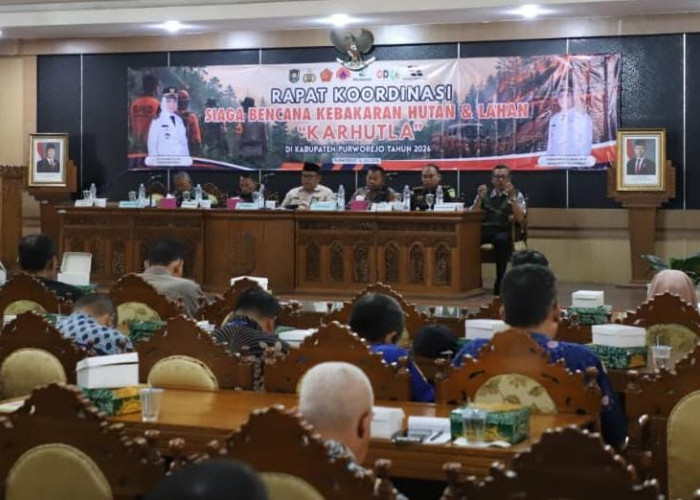 Hadapi Puncak Kemarau, BPBD Purworejo Perkuat Kesiapsiagaan Cegah Karhutla