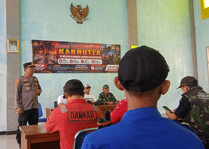 Potensi Karhutla Tinggi, Kapolsek Limpung Siapkan Satgas Limpung-Banyuputih Batang
