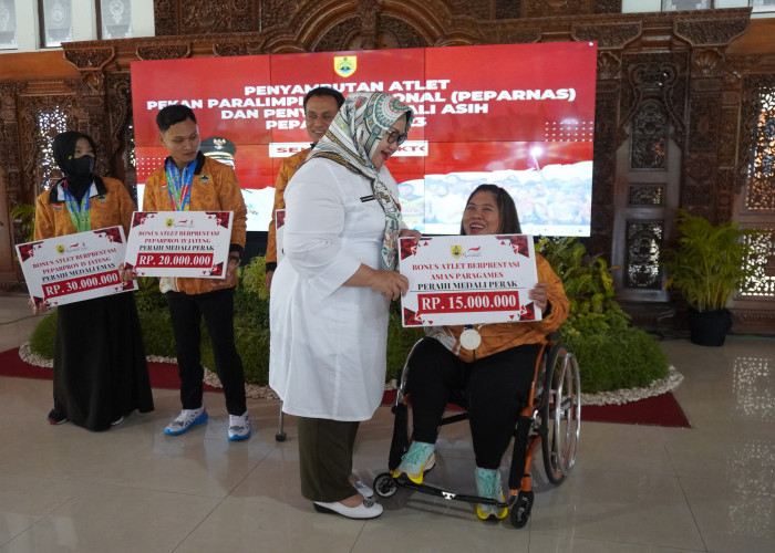 Sukses Boyong 38 Medali ! Bupati Sragen Berikan Bonus Atlet Disabilitas