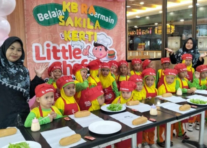 Puluhan Siswa KB/RA Sakila Kerti Kota Tegal Ikuti Cooking Class 