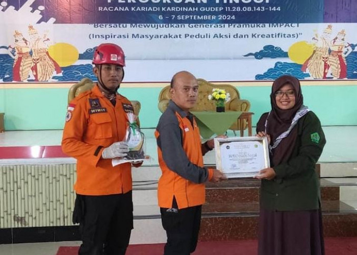 BPBD Kabupaten Tegal Beri Bekal Orientasi Pramuka 