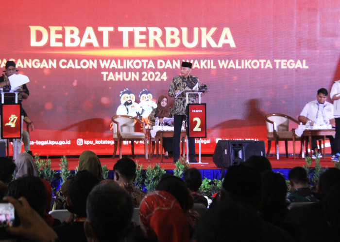 Debat Terbuka Paslon Wali Kota Tegal Berlangsung Seru