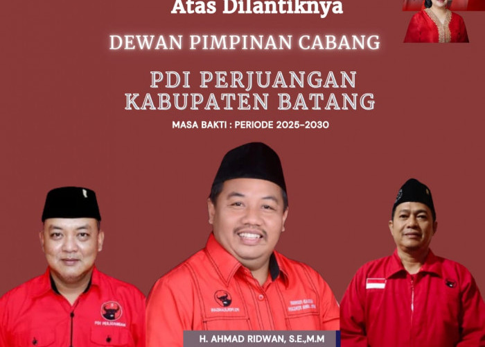 Ahmad Ridwan Nahkodai DPC PDIP Batang 2025–2030, Fokus Struktur hingga Kursi