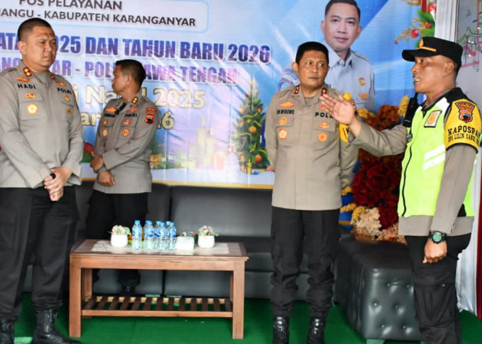 Kapolda Jateng Tinjau Pos Pelayanan Tawangmangu, Pastikan Keamanan dan Layanan Publik Optimal