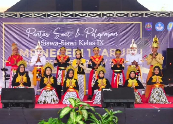 Pentas Seni  Warnai Pelepasan  Siswa Kelas IX SMP Negeri 1 Tarub Kabupaten Tegal