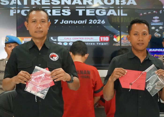 Polres Tegal Ungkap Peredaran Sabu dan Pil Ekstasi di Adiwerna, Satu Pelaku Diamankan