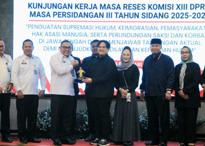 Komisi XIII DPR RI Kunjungi Kanwil Kemenkum Jateng, Bahas Penguatan Layanan Hukum dan HAM di Semarang