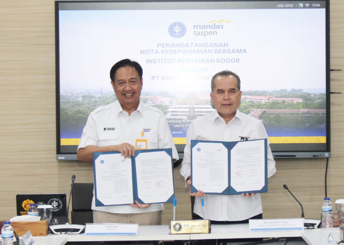 Perkuat Literasi Keuangan dan Pengembangan SDM, Bank Mandiri Taspen Jalin MoU Dengan IPB University
