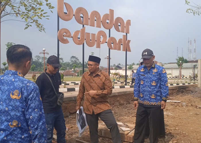 Bupati Batang Sidak Proyek Pedestrian Alun-alun Bandar Senilai Rp804 juta