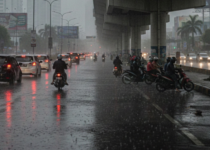 Hujan Mendadak Picu Risiko Tabrakan, Pengendara Motor Diingatkan Jangan Berteduh di Bawah Jembatan