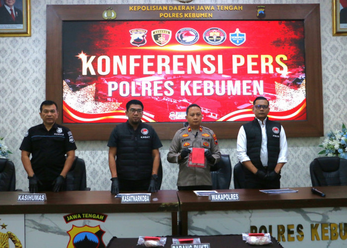 Polres Kebumen Sita Sabu 86,19 Gram, Dua Warga Kutowinangun Ditangkap