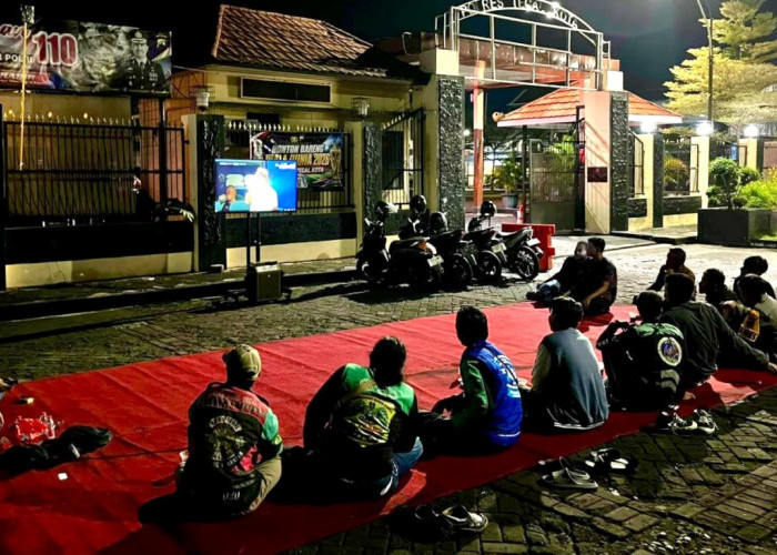 Nobar Piala Dunia 2026 Bareng Komunitas Ojol, Kapolres Tegal Kota: Perkuat Komunikasi dengan Warga 