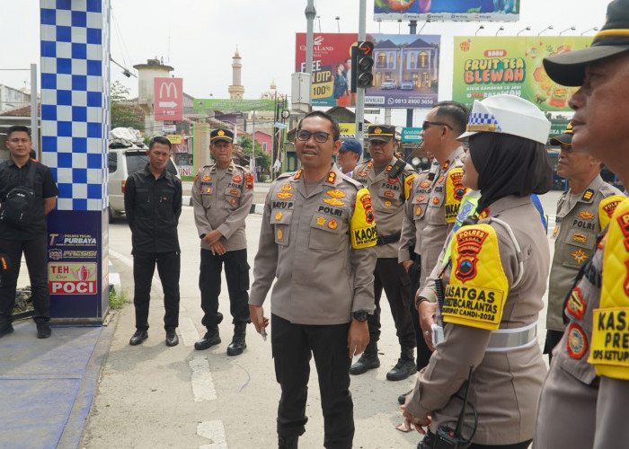 Kapolres Tegal Cek Kesiapan Pos Pengamanan Lebaran