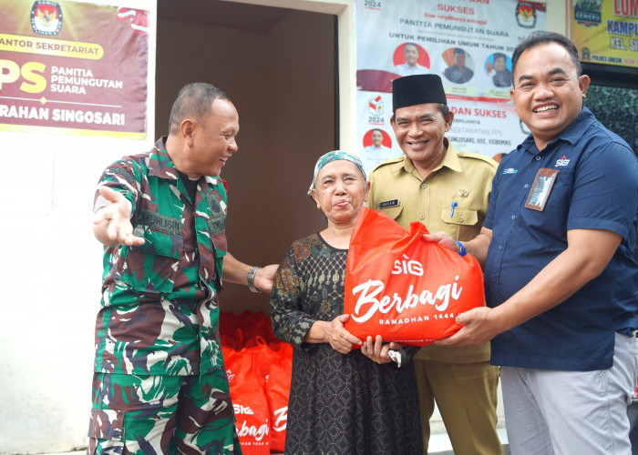 SIG Bagikan 1.535 Paket Sembako Ramadan di Enam Desa,  Kabupaten Gresik, Jawa Timur