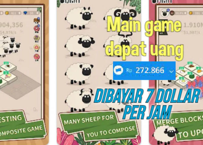 Sheep Merge Fight Aplikasi Game Penghasil Saldo DANA Terbaru 2023, Sekali Spin Bisa dapat Rp100 Ribu